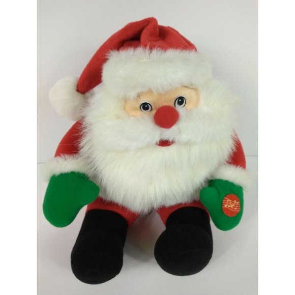 Santa Claus with Jingle Bells Music Plush Decor 10" - Picture 6 of 9